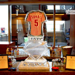 Phillies Jersey Luge Display Ice Carving
